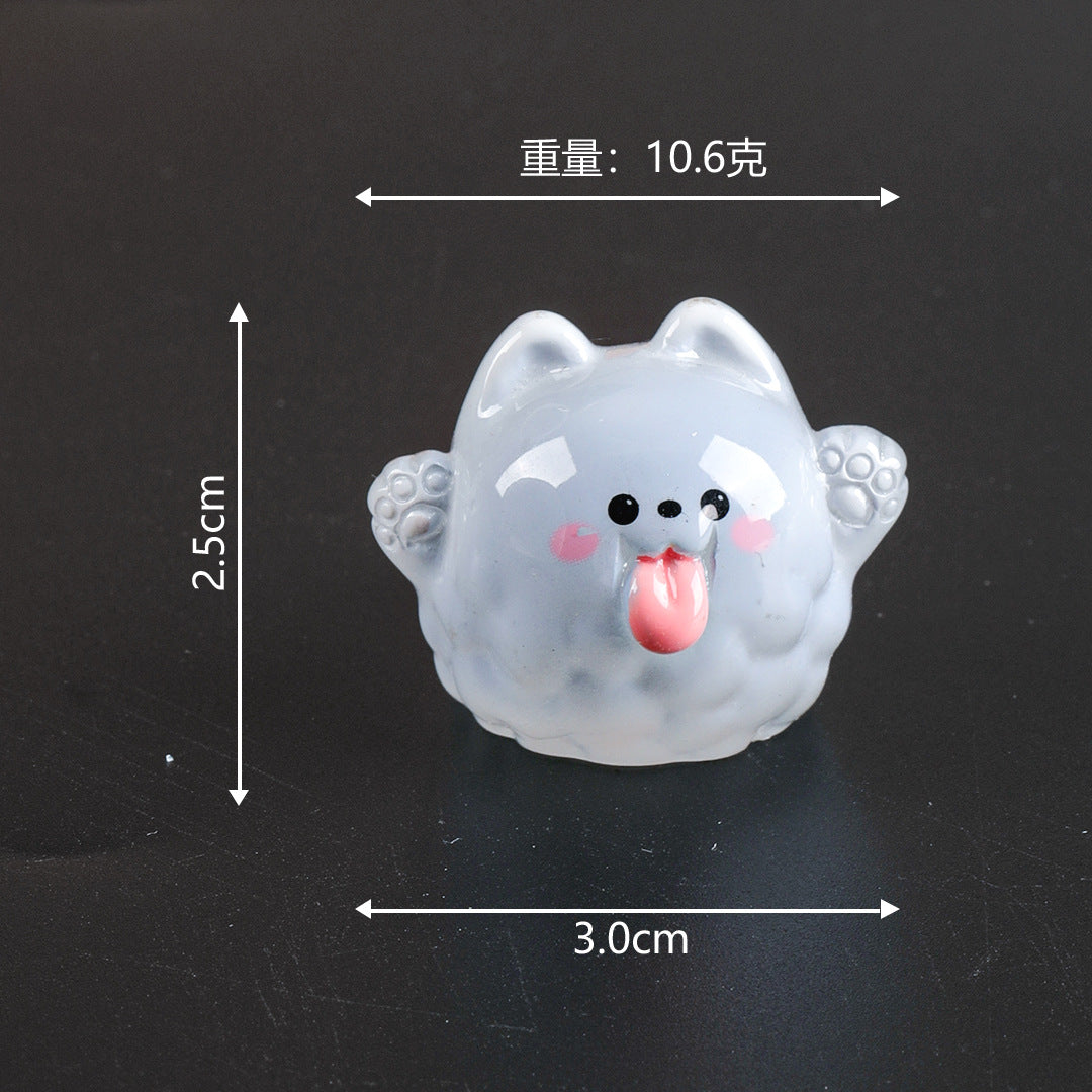 Wholesale Resin Glow-in-the-dark Ghost Figurine Cartoon  Decorative Ornament for Home Car Desk