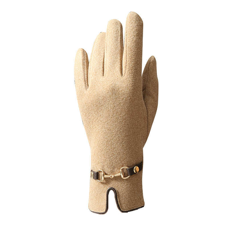 Wholesale Winter Velvet Warm Velvet Touch Screen Gloves