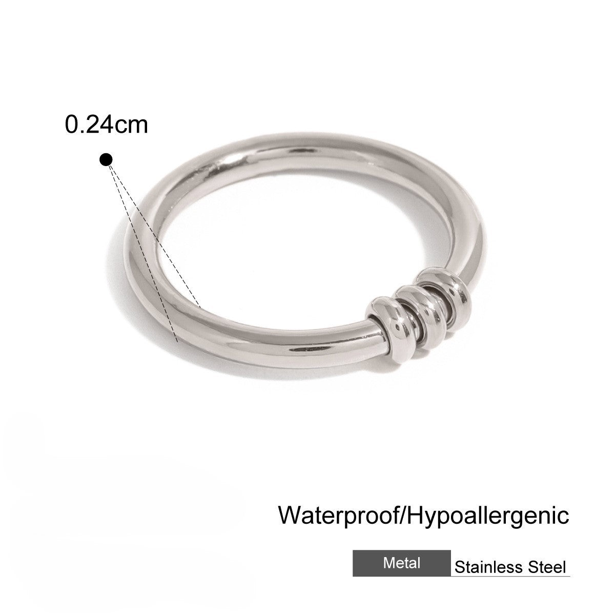 Wholesale Titanium Steel  Plain Ring