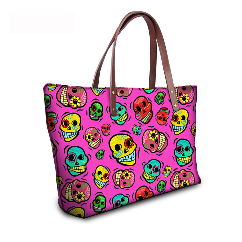 Bolso al por mayor de neopreno calavera calavera