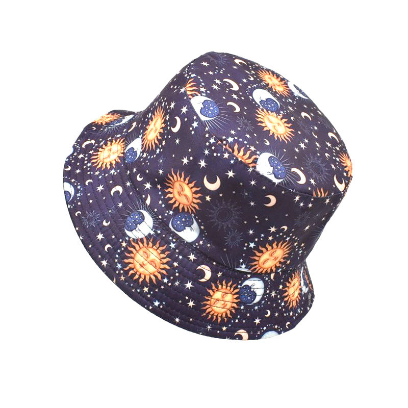 Sombrero de patrón de patrón de sol de luna de poliéster de poliéster al por mayor