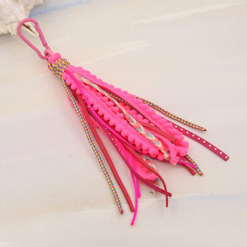 Wholesale Bohemian Style Long Tassel Key Chain