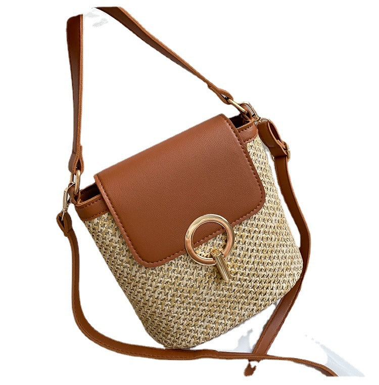 Wholesale Handheld Crossbody Straw Woven Bag