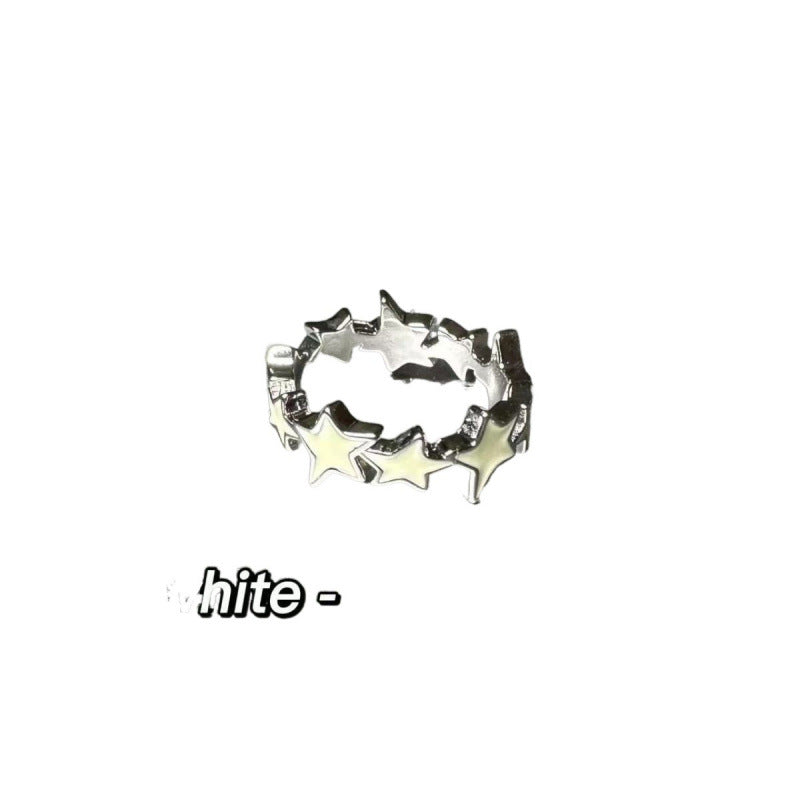 Wholesale Valentine' s Day Dopamine Star Open Ring