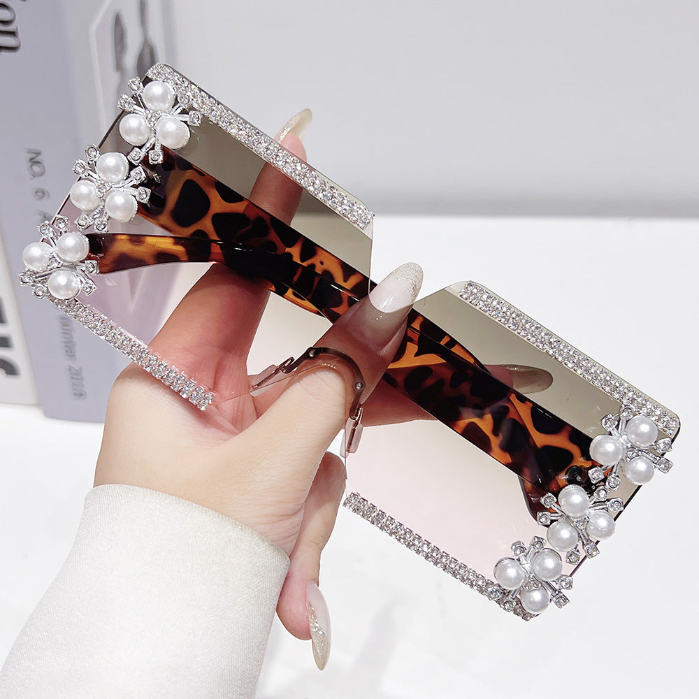 Wholesale Frameless Large Square Personalized Party Sunglasses