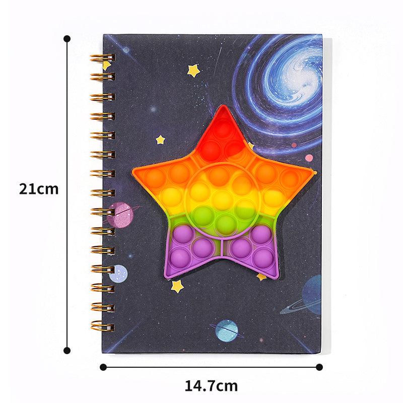 Wholesale Bubble pop Coil Book Decompression Silicone Book