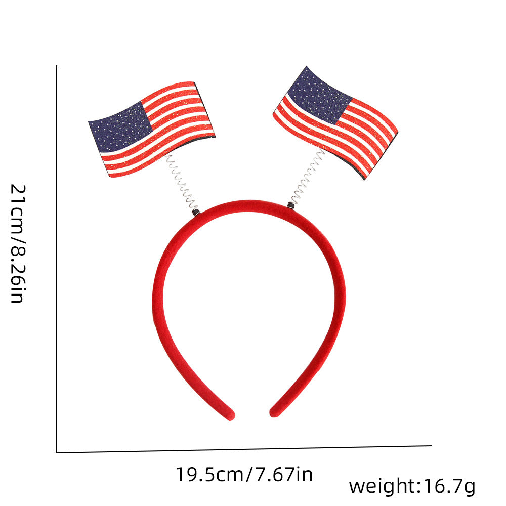 Wholesale Independence Day Flag Plastic Headband