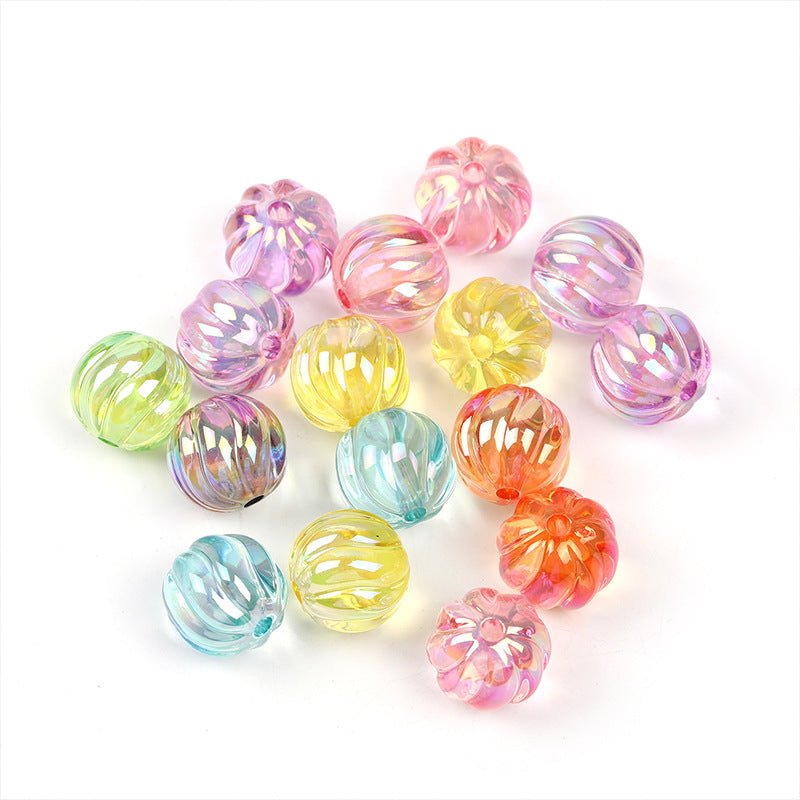 Wholesale Random 100pcs/pack   acrylic heart-shaped five pointed star bead pumpkin lantern bead  Acrylic Beads