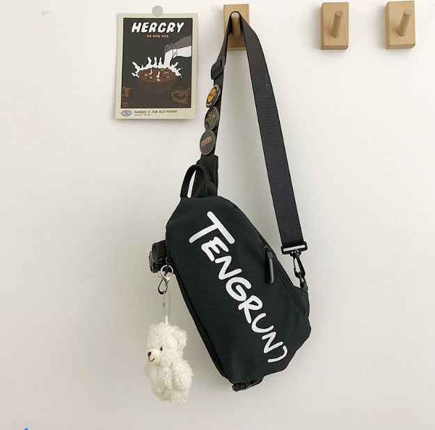 Wholesale Messenger bag sports waist bag casual fashion shoulder bag student personality small cross bag chest bag