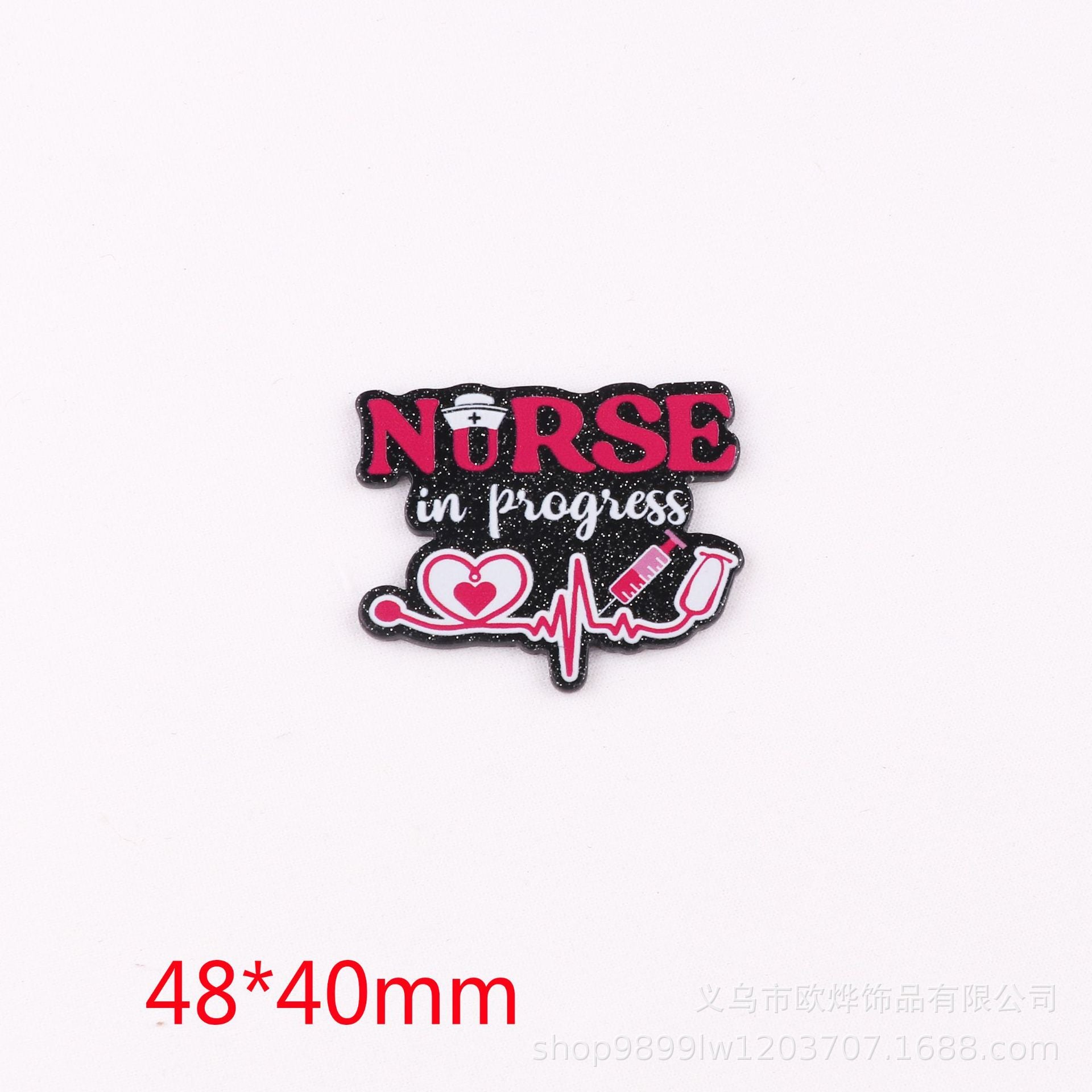 Wholesale 10PCS FlatBack Acrylic Pin Cute DIY Patch Accessories