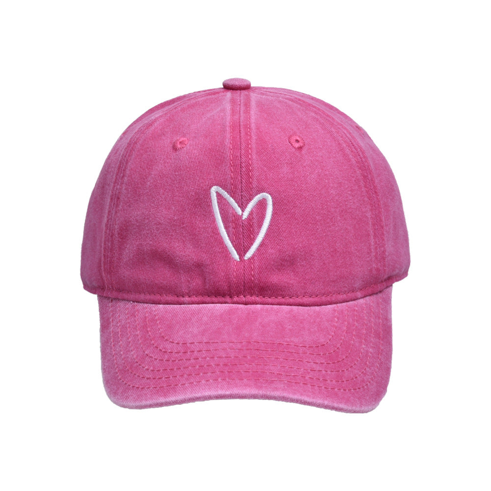 Wholesale Love Embroidered Cotton Baseball Caps