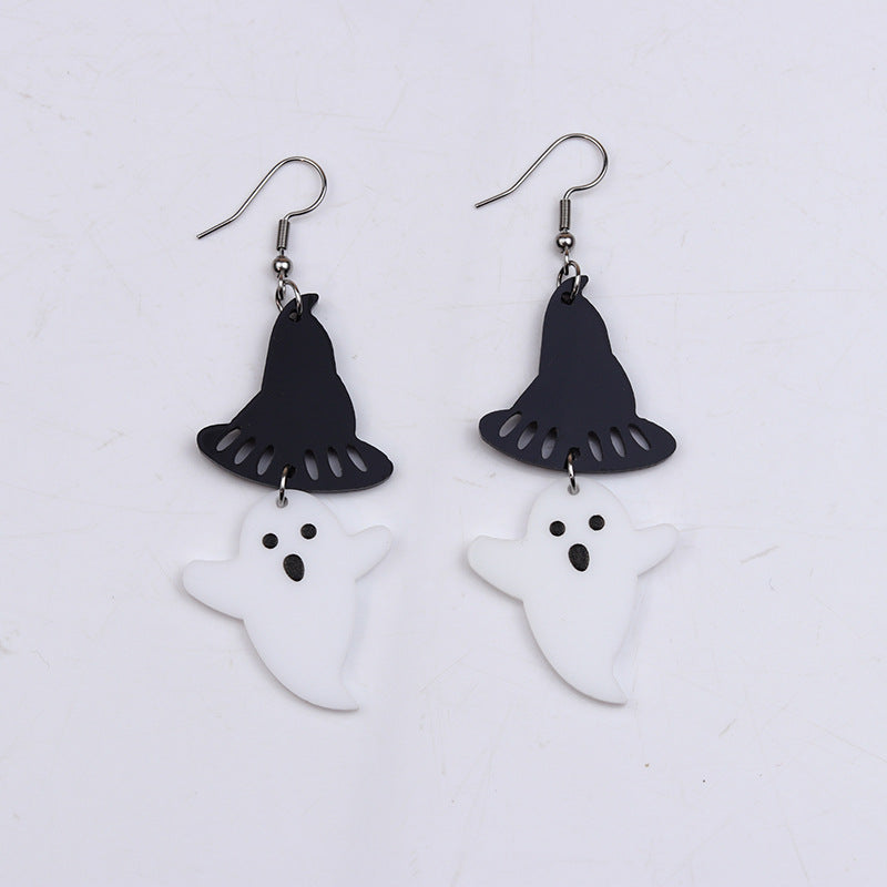 Wholesale Gothic Halloween Blood Knife Acrylic Earrings