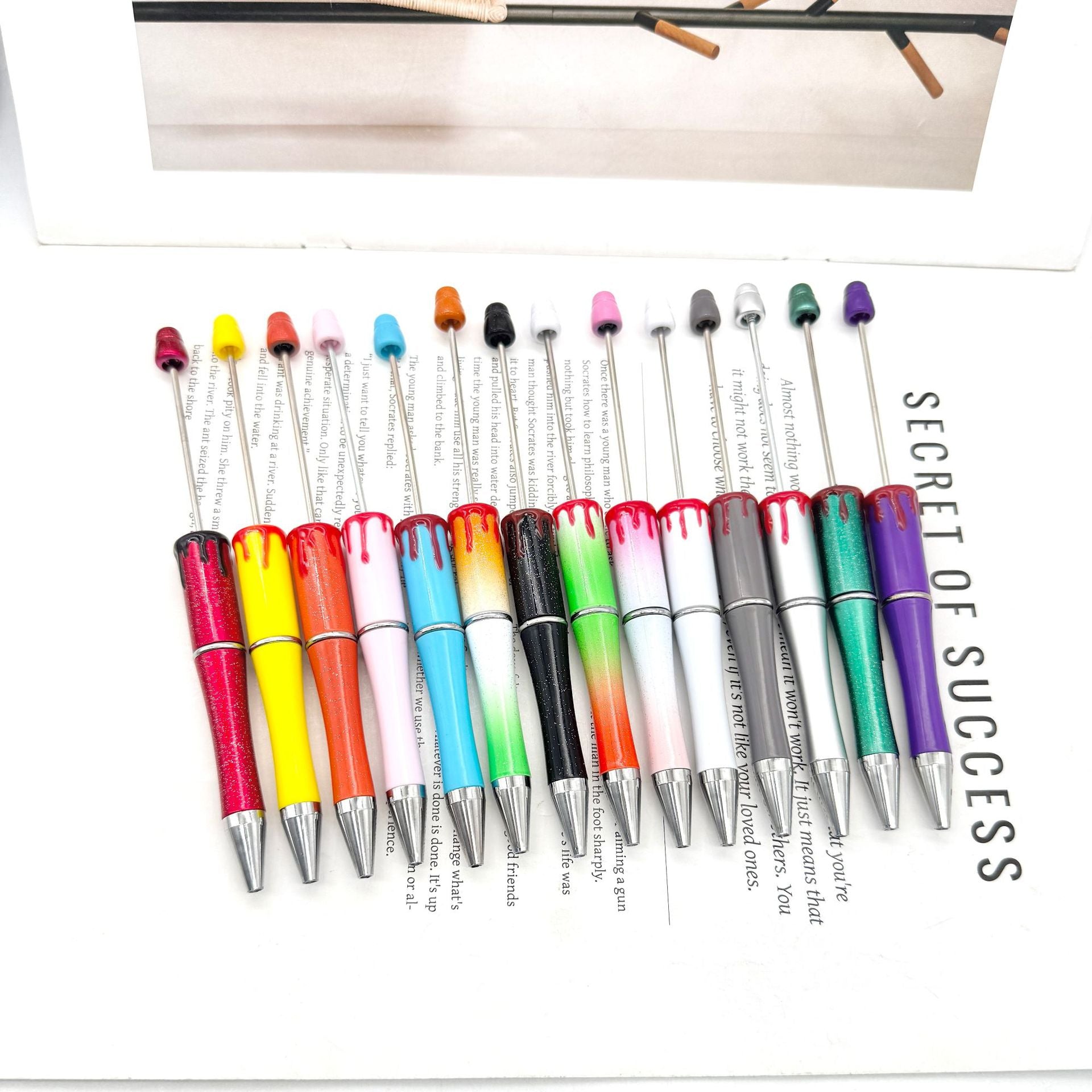 Wholesale New DIY Blood Print Beadable Pen Christmas Blood Print Pen