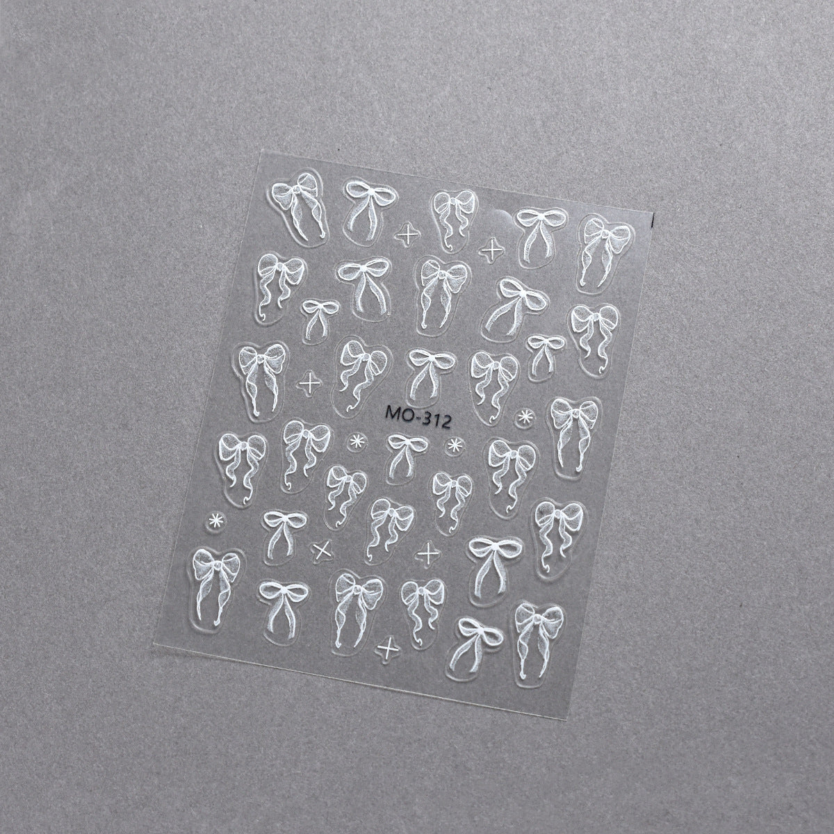 Wholesale Nail stickers ribbon bow white three-dimensional thin and tough bow ballet shoes DIY nail decals accessories