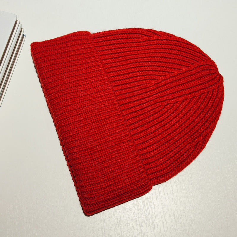Wholesale Knitted Loose Thick Wool Hat
