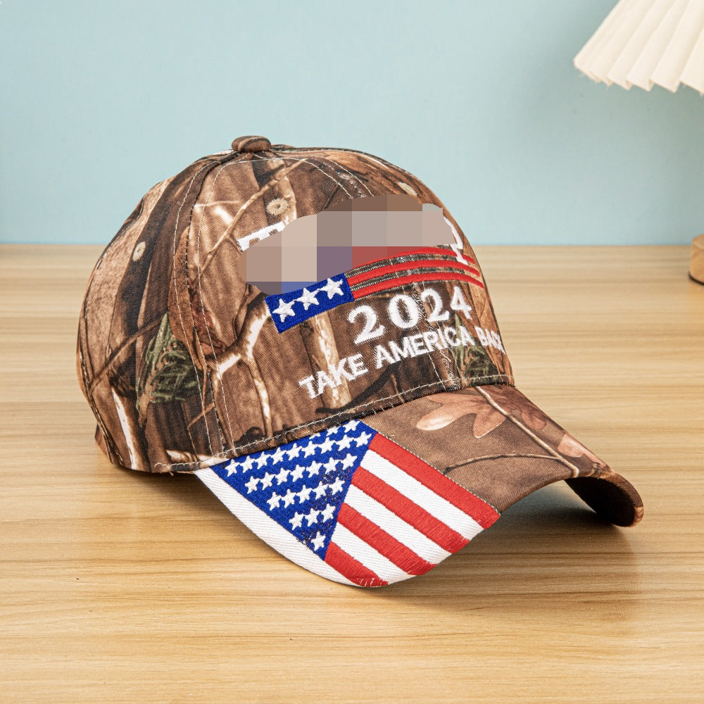 Wholesale Alphabet national flag embroidery sun shading baseball cap