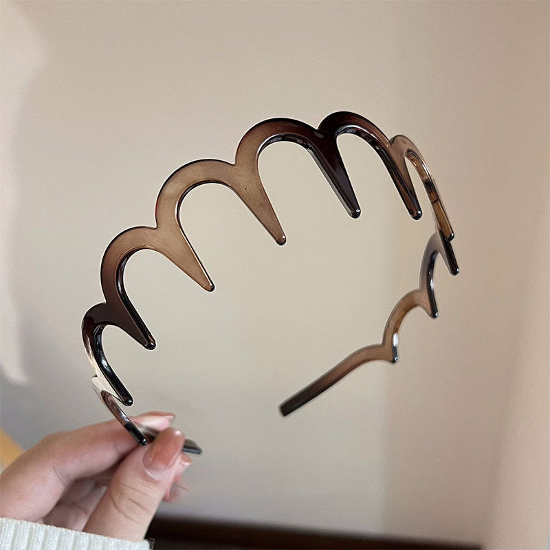 Wholesale Retro simple French style all-match outdoor face washing sponge headband for women