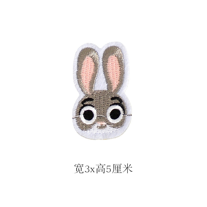 Wholesale Cute Puppy Rabbit Cartoon Embroidered Patches For Kids Clothes Repair And DIY Crafts