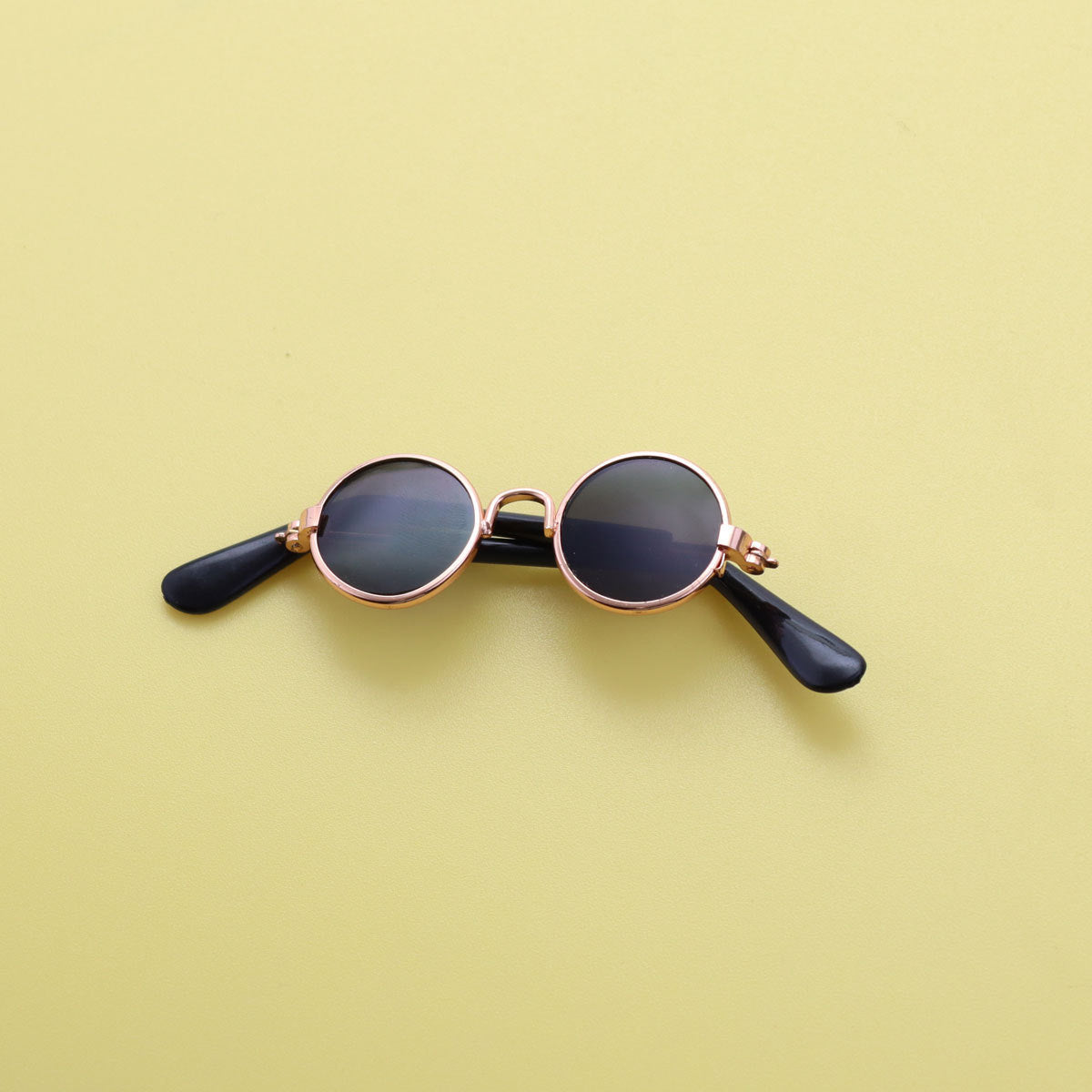 Wholesale  20cm doll pet round frame sunglasses