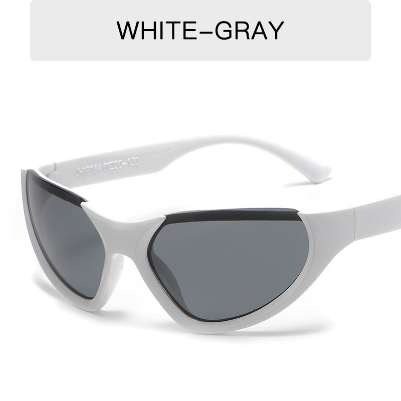 Wholesale Y2k Half Frame Coated PC Sunglasses