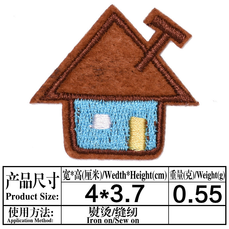 Wholesale Cartoon Embroidered Cloth Patches For Kids Coat Repair 13 Piece Set Trendy DIY Decorative Badges Great Gift And Fashion Accessory