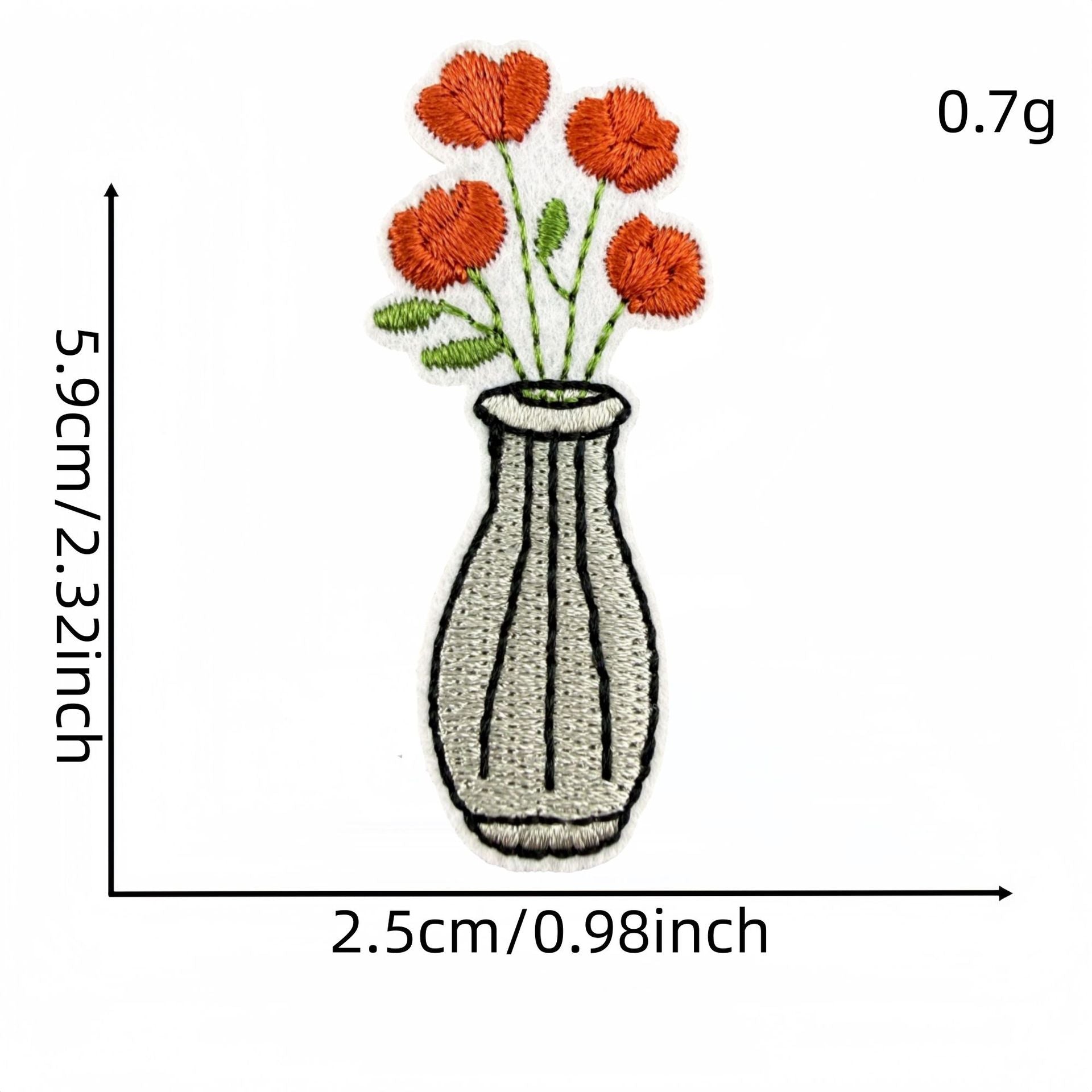 Wholesale 32Pc Home Theme Iron On Embroidered Patches DIY Sewing Decorative Appliques For Clothing Bags And Home Decor