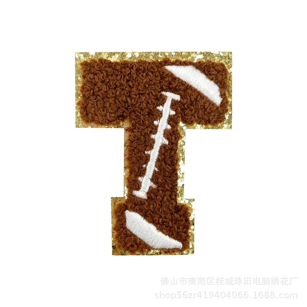 Wholesale Teacher S Day Chenille Embroidered Letter Bow Patch Set Self Adhesive Iron On DIY Decor For Shoes And Hats