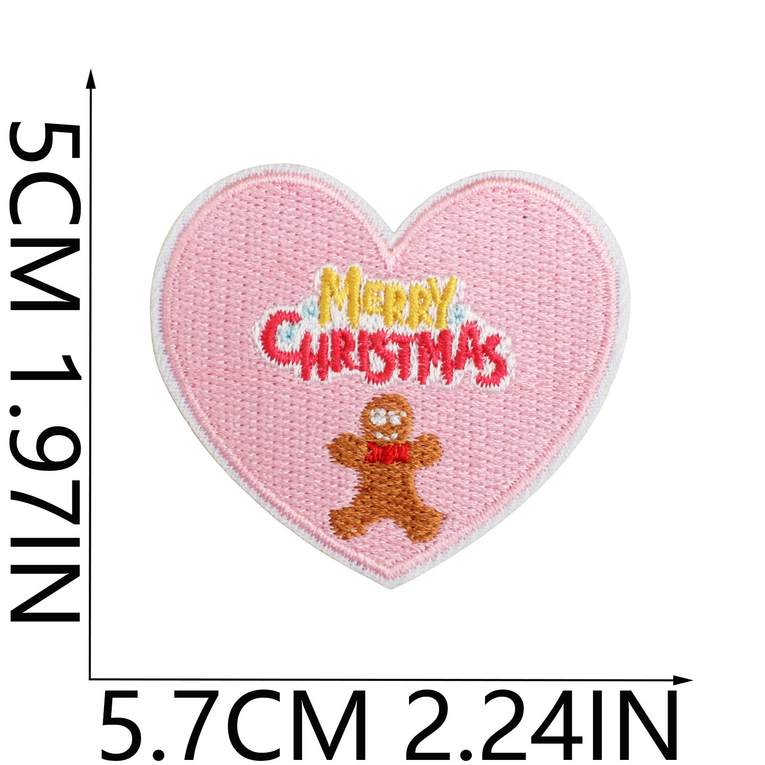 Wholesale Polyester Iron On Christmas Embroidered Patches Bells Stars Cartoon Design For Clothing DIY