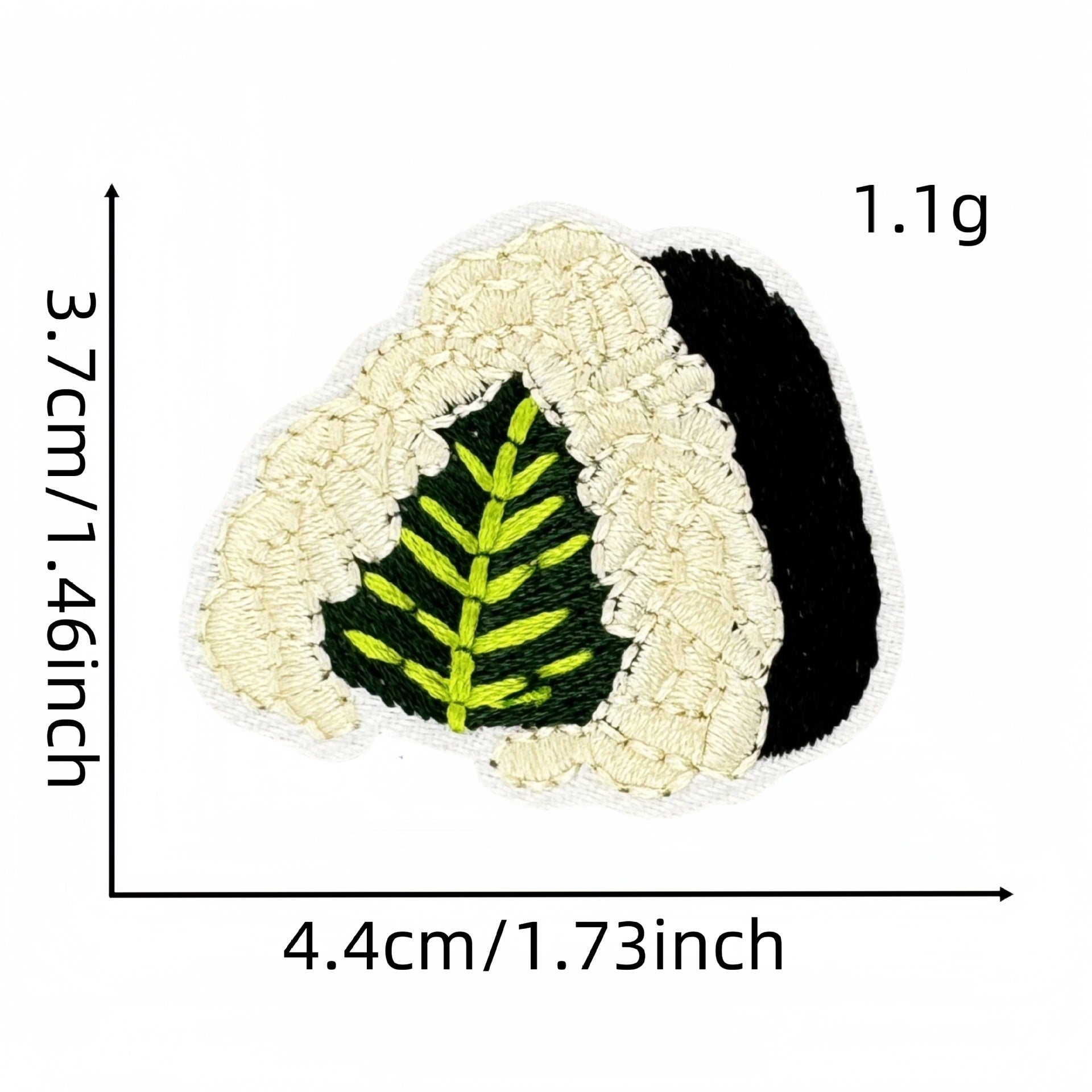 Wholesale Cartoon salmon sushi embroidery DIY Patches