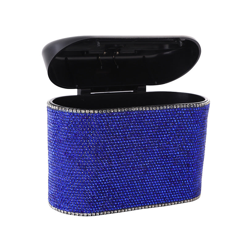 Wholesale Diamond Studded Plastic Trash Can