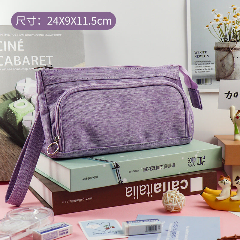 Wholesale Canvas High-capacity Pencil Case