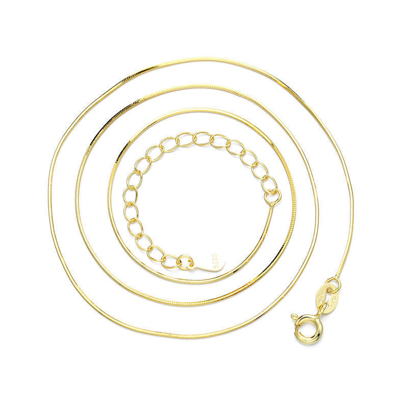 Wholesale Clavicle chain gold plated silver chain bare chain