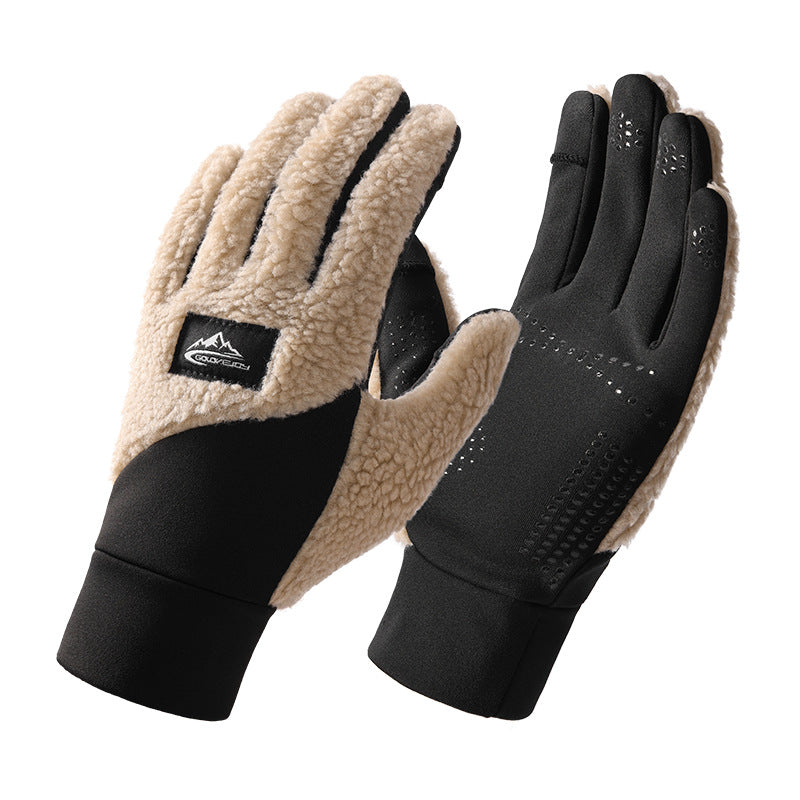 Wholesale Winter Warmth Wind and Cold Resistance Thickened Casual Knitted Gloves