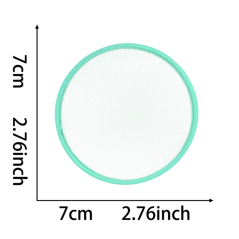 Wholesale Polyester Square Embroidered Badge Blank DIY Cloth Patch 10 Piece Hot Melt Glue For Shoes Hats Boutique Accessory
