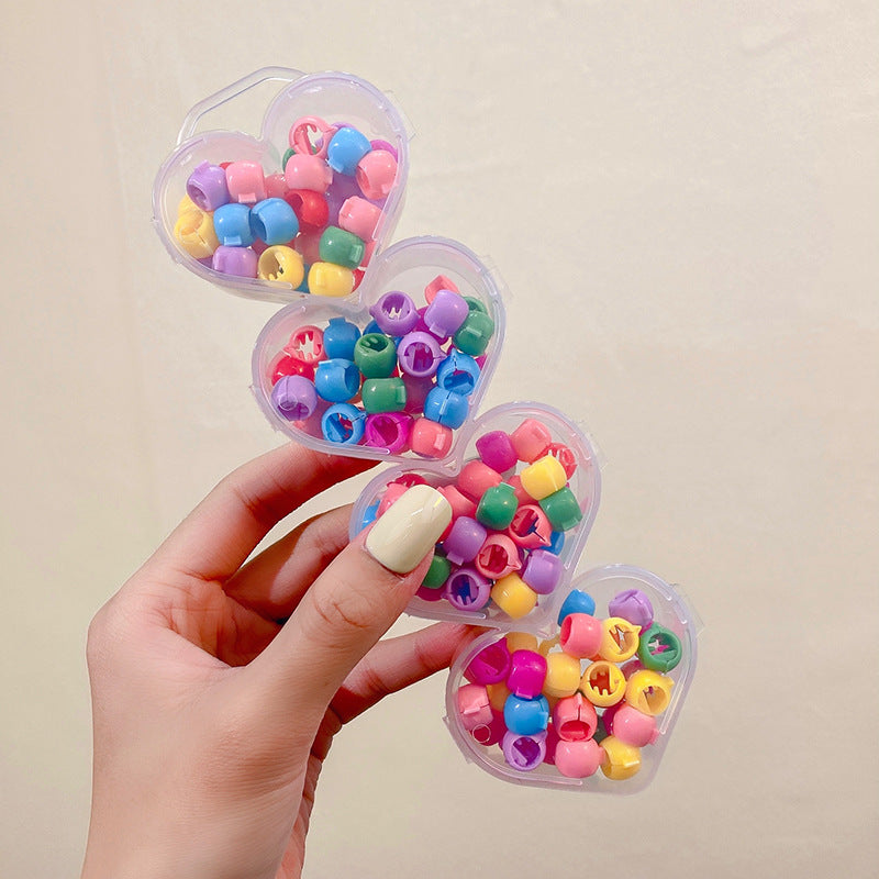 Wholesale Plastic Love Box Rubber Bands and Children's Hair Ropes