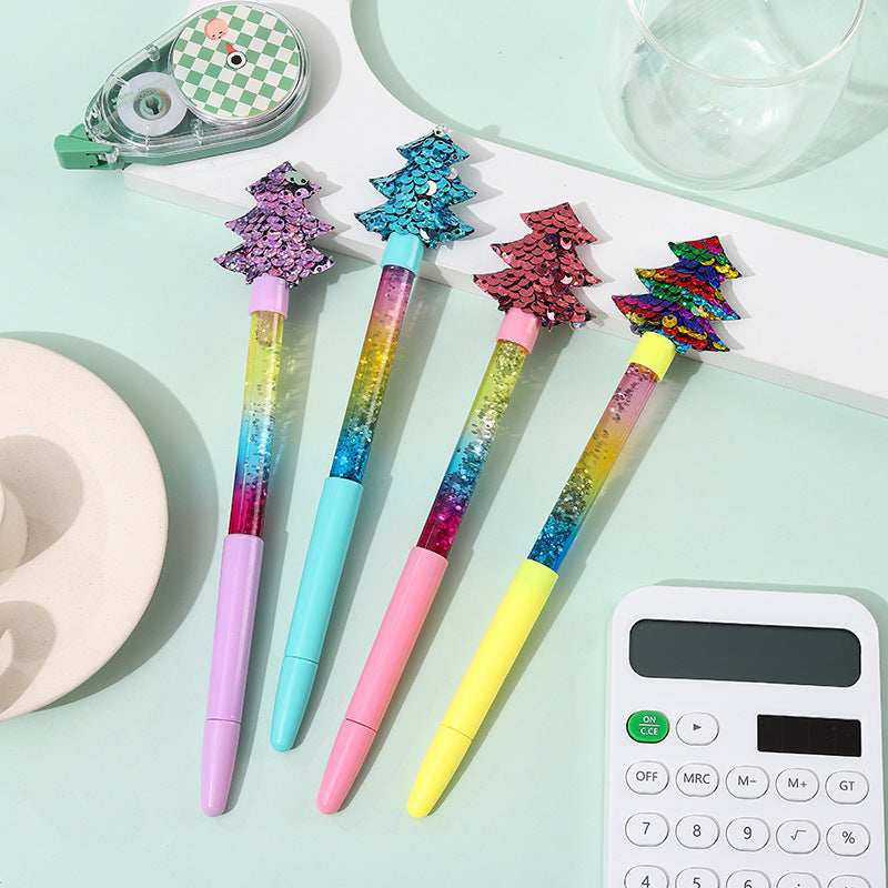 Wholesale Plastic Christmas Glitter Gel Pen