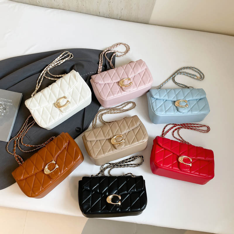 Wholesale Diamond embroidery chain crossbody bag small square bag underarm