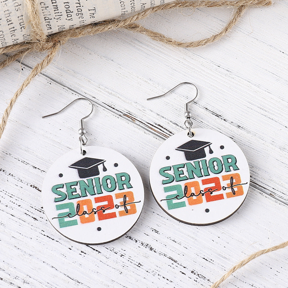 Pendientes de madera redondos para el agua de soltero al por mayor