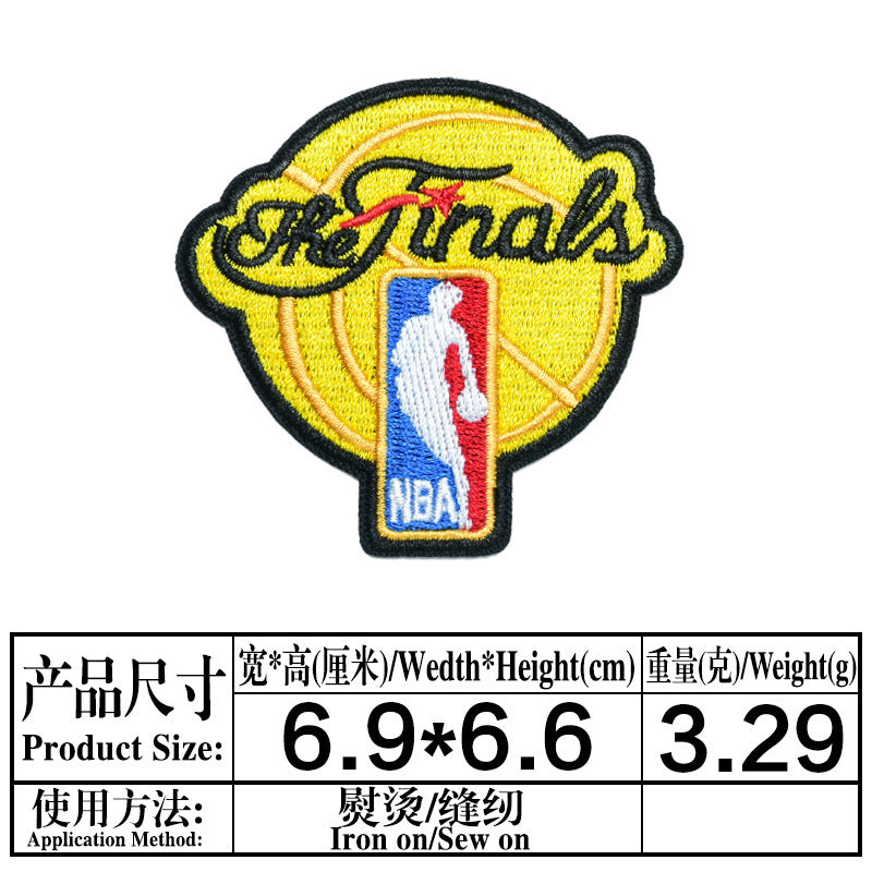 Wholesale Basketball Team Embroidered Patches 11 Piece Set Clothing Decorative Accent DIY Repair Accessory Gift For Boutique Resale