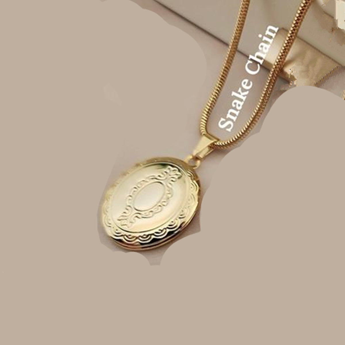 Wholesale Love Box Elliptical Openable Stainless Steel Necklace