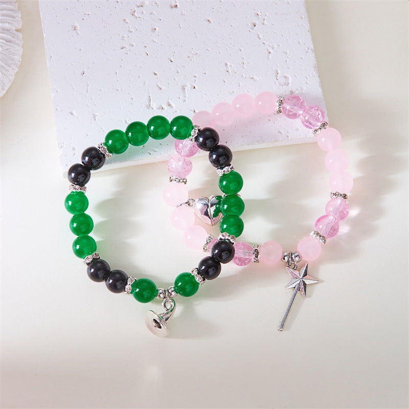 Wholesale Magic Witch Glass  Love Magnetic  Bracelet