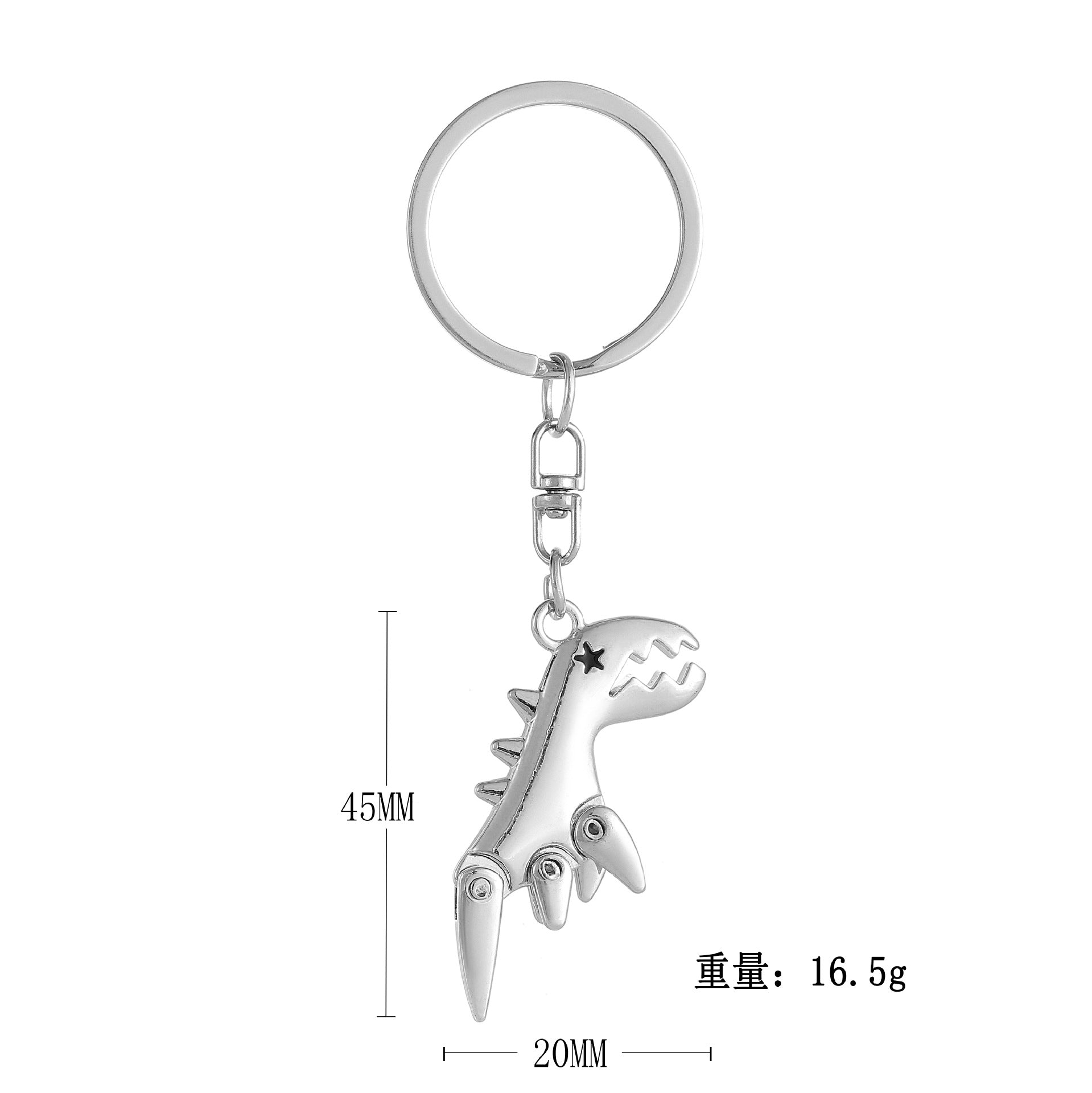 Wholesale 3D Jurassic Science Fiction Little Dinosaur Keychain