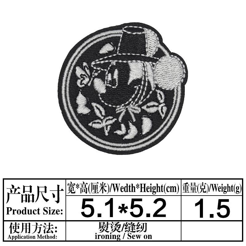 Wholesale Round Cartoon Mouse Embroidered Patch For Clothing Bags And Towels A Chic Decorative Accent OLY Exclusive