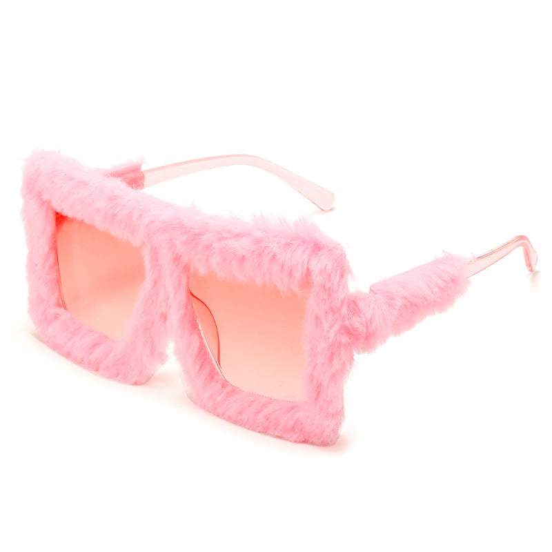 Wholesale Plush Fashion Cat Eye Sunglasses