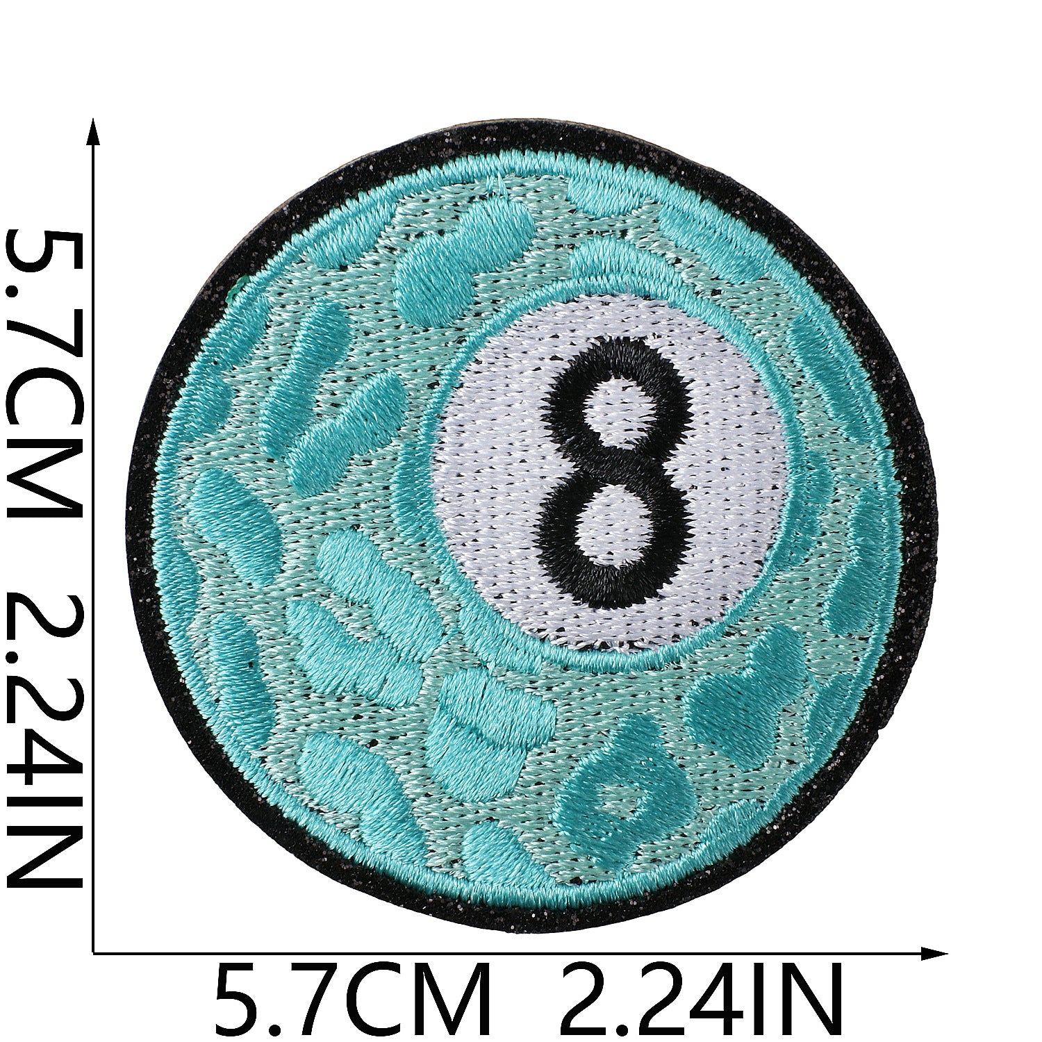Wholesale Glitter Embroidered Fabric Patch Vintage American Retro Billiards Poker Cowboy Bow Flower Design For Clothing DIY Gift