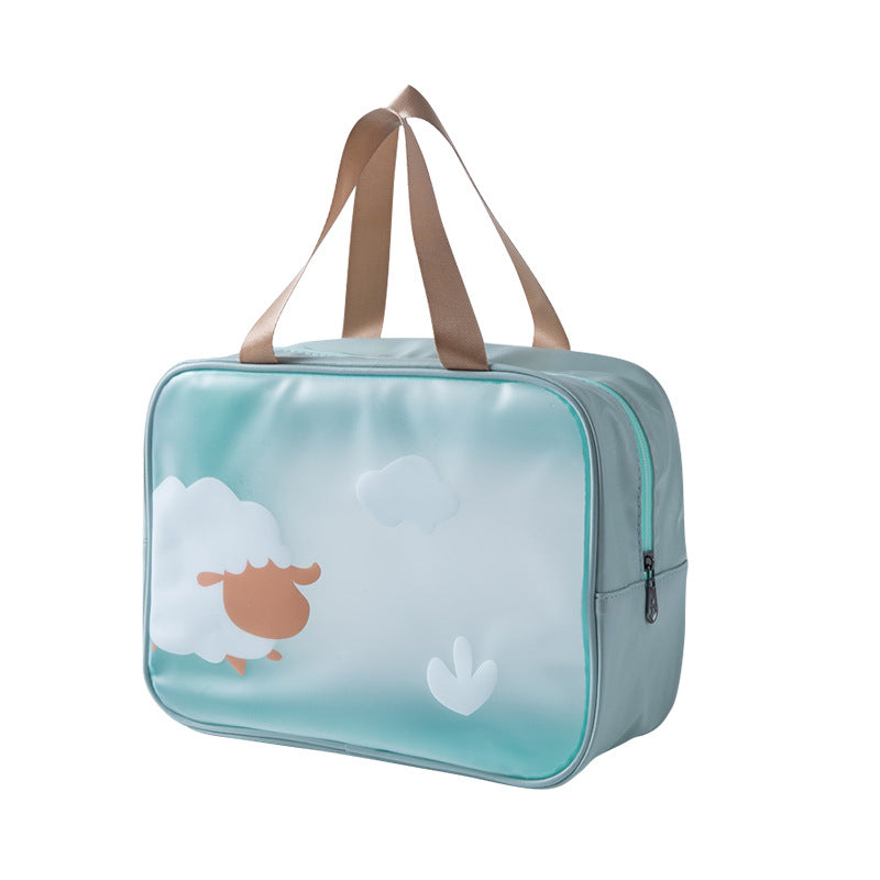 Wholesale TPU Dry Wet Separation Wash Bag Waterproof Handheld Makeup Bag