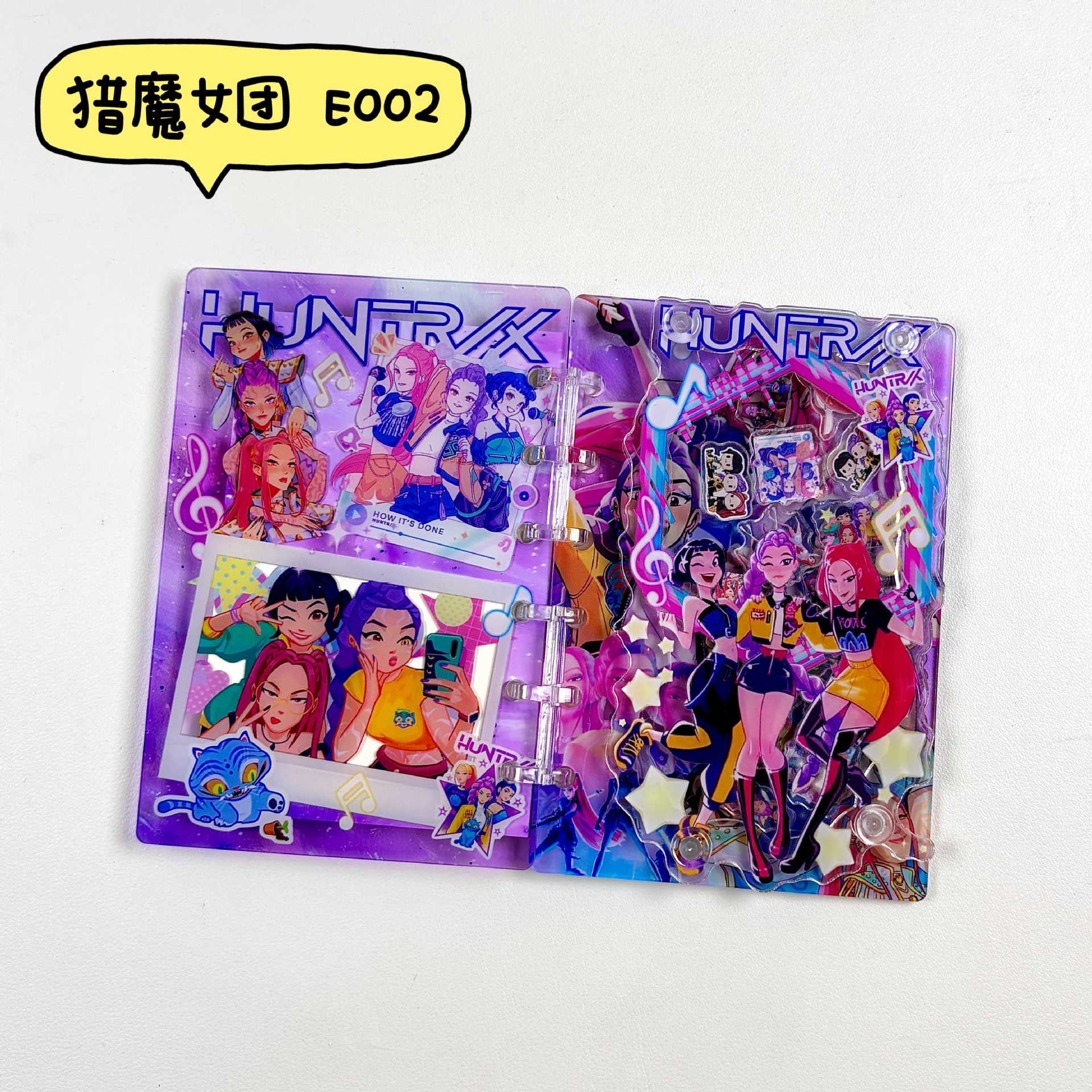 Wholesale New A7 Shaker NoteBook Acrylic Loose-leaf Notepad