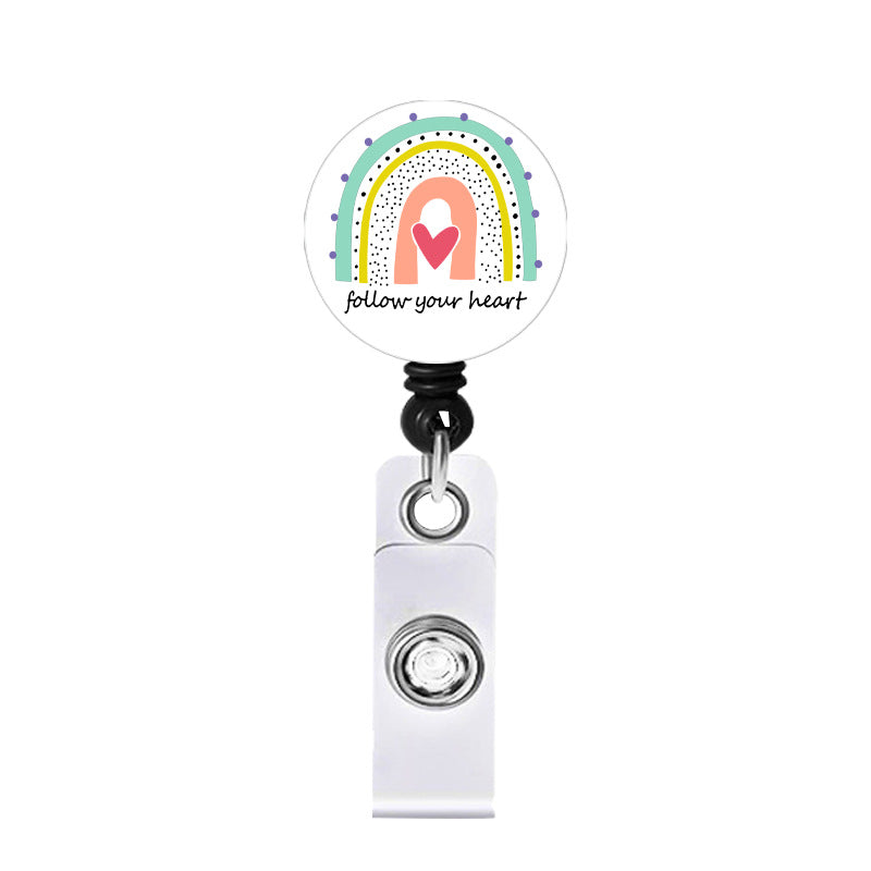 Wholesale ABS Rainbow Telescopic Keychain