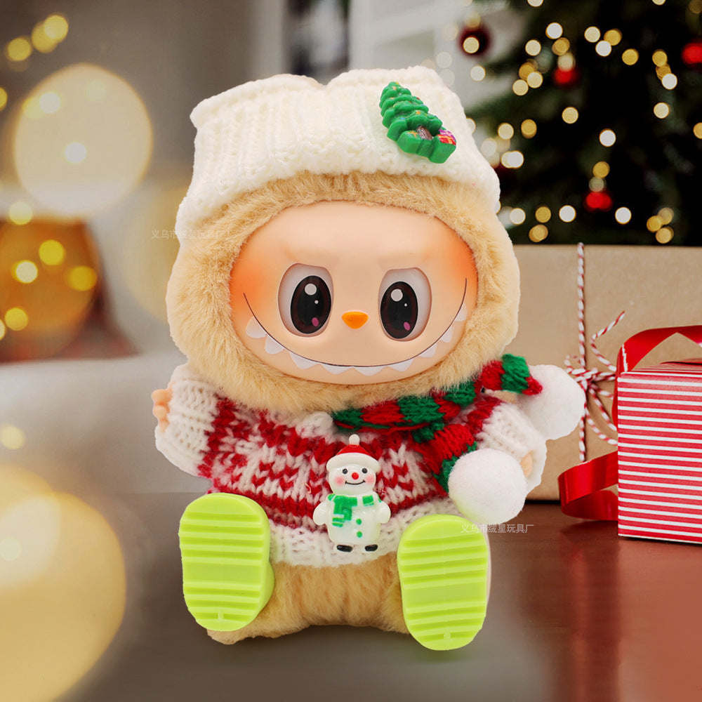 Wholesale 5pcs Christmas doll clothes 17cm keychain clothing set Doll Accessories