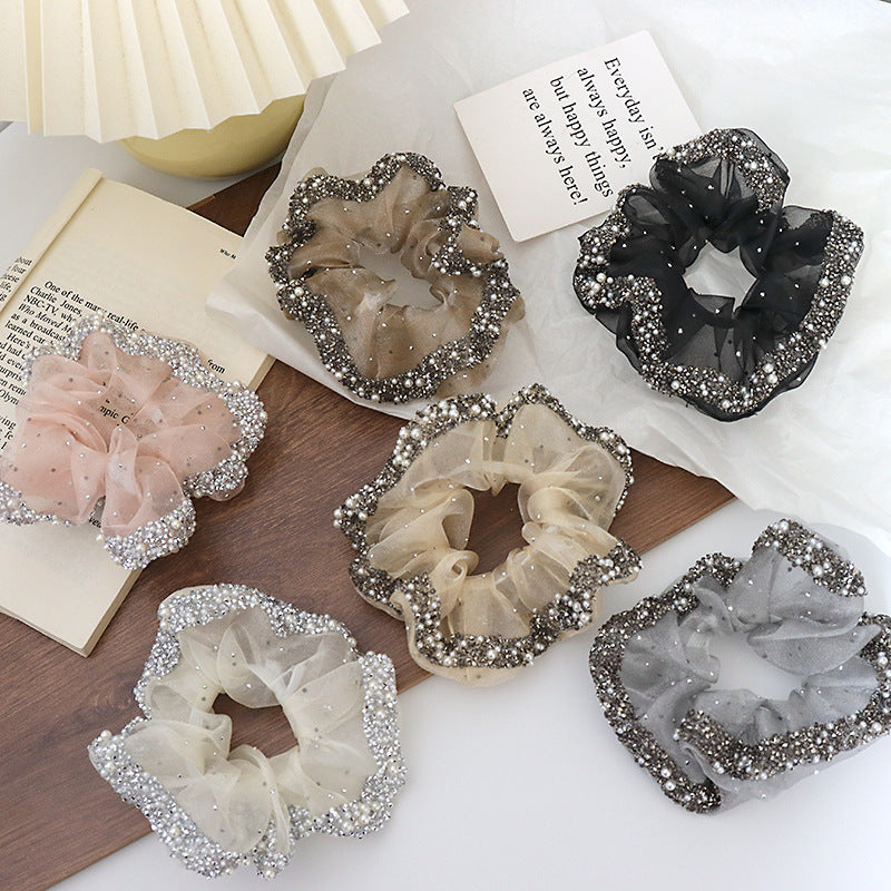 Wholesale Rhinestone elegant ponytail hair tie